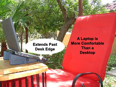 Lounge Chair Notebook Stand